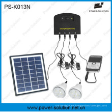 4W 8W Solar sistema de bombillas para el hogar con 5200 mAh batería recargable